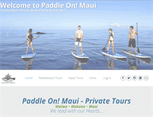 Tablet Screenshot of paddleonmaui.com